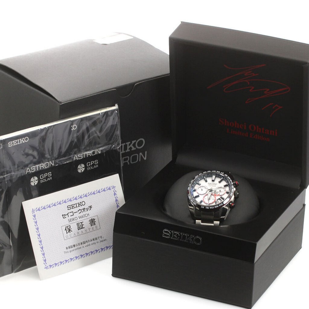 Seiko Astron Shohei Ohtani Limited Edition Sbxc081 Solar Powered Radio875879